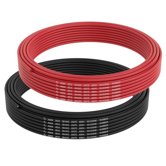 18 Gauge Silicone Rubber Wire Stranded 100 Feet - Picture 1 of 6